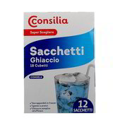 12 sacchetti per cubetti ghiaccio