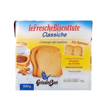 Le Fresche Biscottate per Hotel - GrissinBon - 48 Conf. da 2 Fette  Classiche - GrissinBon 